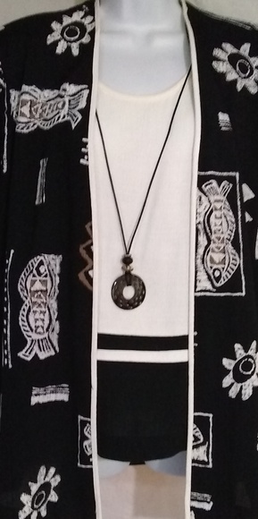 R&M RICHARDS by 3PC LOOK BEAUTIFUL BLOUSE SZ 12 - Picture 6 of 8